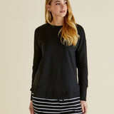 Lucy French Terry Sweat - Black