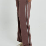 Evelyn Wide Leg Jogger - Nutmeg