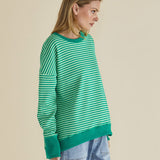 Cove Sweat - Green Stripe