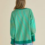 Cove Sweat - Green Stripe