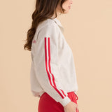 Rocco Quarter Zip Sweatshirt - Grey Marle