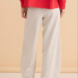 Barrel Leg Sweatpant - Grey Marle