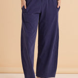 Barrel Leg Sweatpant - Navy