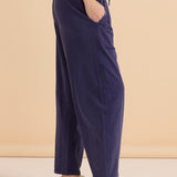 Barrel Leg Sweatpant - Navy