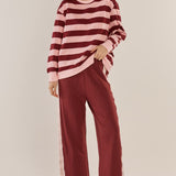 Stazie Sweatshirt - Pink/Red Stripe
