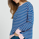 Tide Sweatshirt - Blue/Pink Stripe