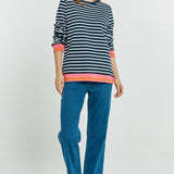 Tyra Sweat - Navy/White Stripe