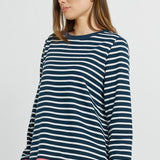 Tyra Sweat - Navy/White Stripe