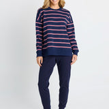 Ziggy Sweat - Navy/Red Stripe