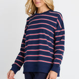 Ziggy Sweat - Navy/Red Stripe