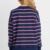 Ziggy Sweat - Navy/Red Stripe