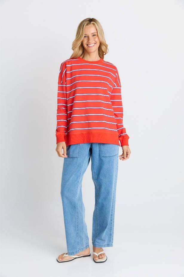 Ziggy Sweat - Red/White Stripe