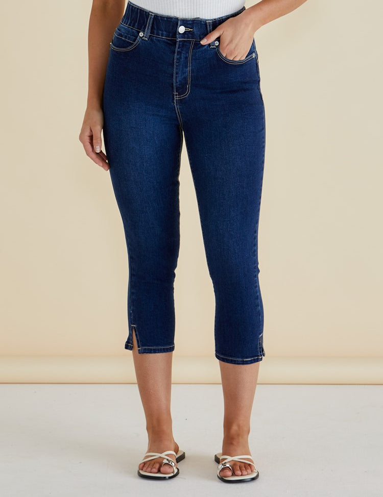 Camila Crop Jeans - Midnight Denim