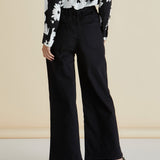 Wilma Wide Leg Jean - Black