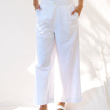 Aspen Palazzo Pant - White
