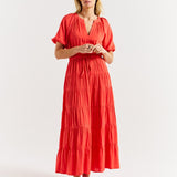 Aleja Dress - Fiesta Red