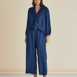 London Lyocell Blouse - Dark Indigo