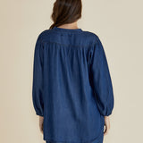 London Lyocell Blouse - Dark Indigo