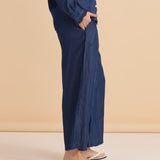 Rio Relaxed Pant - Dark Blue Wash