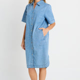 Dawson Denim Dress - Blue Medium