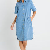 Dawson Denim Dress - Blue Medium