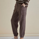 Lacey Lyocell Cargo Jogger - Brown