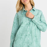 Sage Shirt - Green Stripe