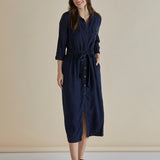 Betty Lyocell Shirt Dress - Dark Vintage Blue