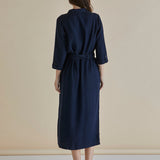 Betty Lyocell Shirt Dress - Dark Vintage Blue
