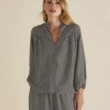 Apollo Blouse - Chocolate Print