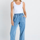 Quinn Cotton Jogger - Blue Medium