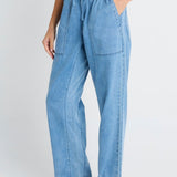 Quinn Cotton Jogger - Blue Medium