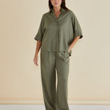 Lynwood Linen Shirt - Olive