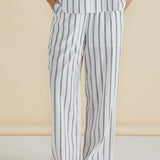 Zaza Relax Pant - Black/White Stripe