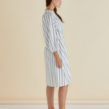 Jenna Dress - Black/White Stripe