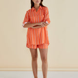 Mills Shirt - Peach Stripe
