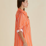 Mills Shirt - Peach Stripe