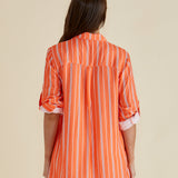 Mills Shirt - Peach Stripe