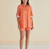 Mills Shirt - Peach Stripe