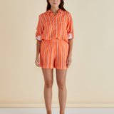Malta Short - Peach Stripe