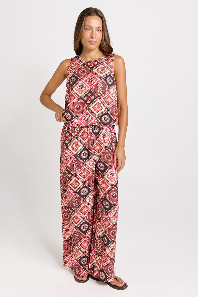 Sable Wide Leg Pant - Coco Print | Betty Basics