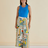 Sable Wide Leg Pant - Paradise Print