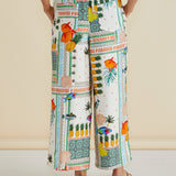 Sable Wide Leg Pant - Paradise Print