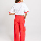Sable Wide Leg Pant - Red