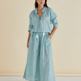 Charli Blouse - Green Stripe