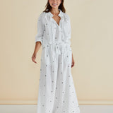 Tatum Wide Leg Pant - Black Floral Print