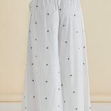 Tatum Wide Leg Pant - Black Floral Print