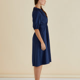 Emery Dress - Navy Blue