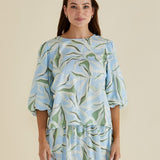 Belize Blouse Garden Print
