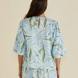 Belize Blouse Garden Print